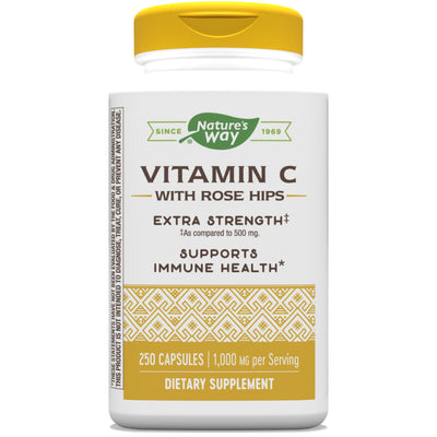 Vitamin c with Rose Hips 1000 mg 250 Capsules by Nature's Way best price