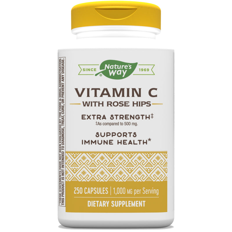 Vitamin c with Rose Hips 1000 mg 250 Capsules by Nature&