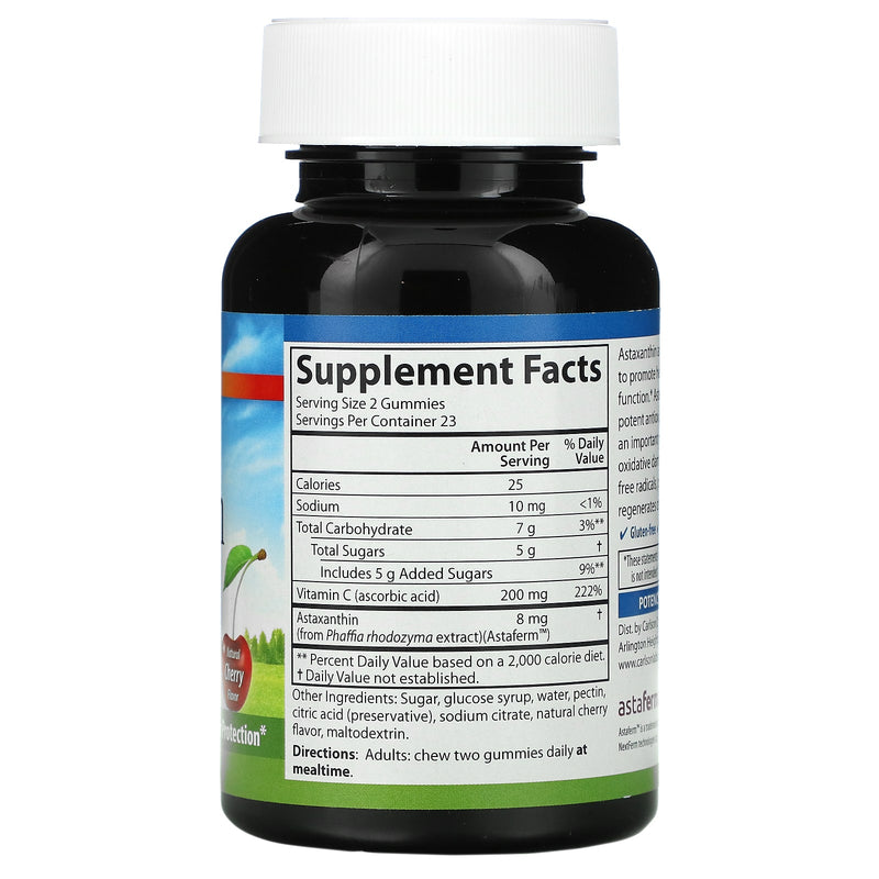 Fermented Astaxanthin with Vitamin C 8 mg 46 Vegetarian Gummies