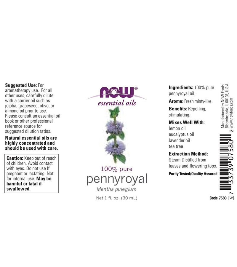 NOW® Essential Oils - Pennyroyal Oil - 1 fl. oz (30 ml)
