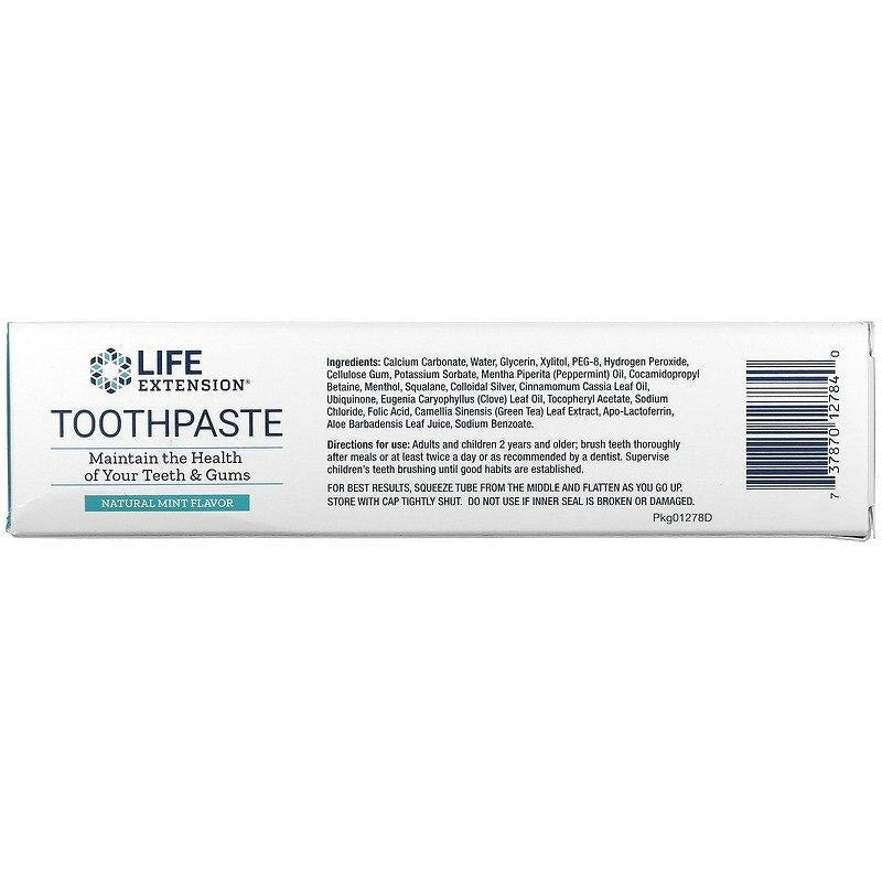 Toothpaste Natural Mint Flavor 4 oz (113.4 g)
