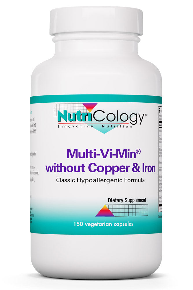 Multi-Vi-Min without Copper & Iron 150 Vegetarian Capsules by Nutricology best price