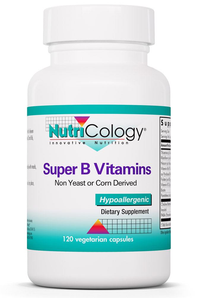 Super B Vitamins 120 Vegetarian Capsules by Nutricology best price