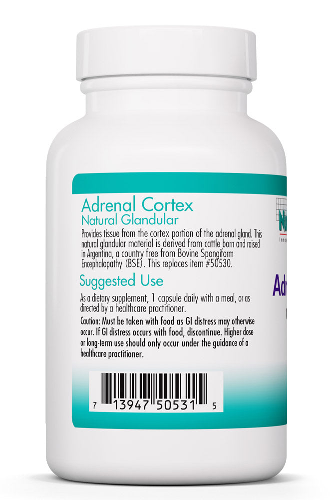 Adrenal Cortex Natural Glandular 100 Vegicaps by Nutricology best price