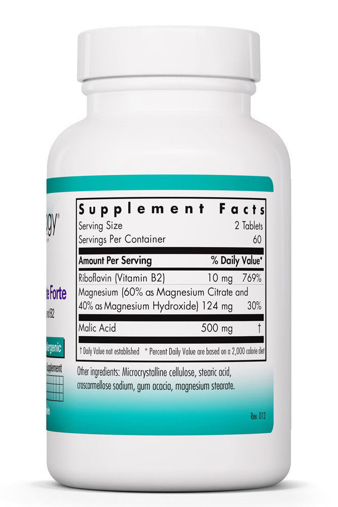 Magnesium Malate Forte 120 Tablets by Nutricology best price