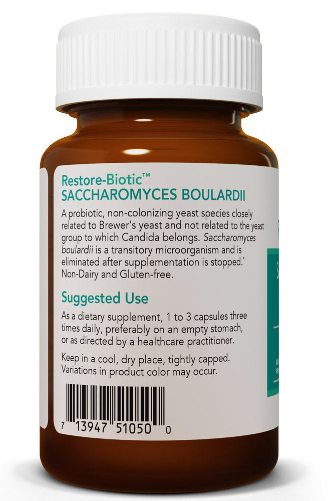 Restore-Biotic Saccharomyces boulardii 60 Vegetarian Capsules by Nutricology best price