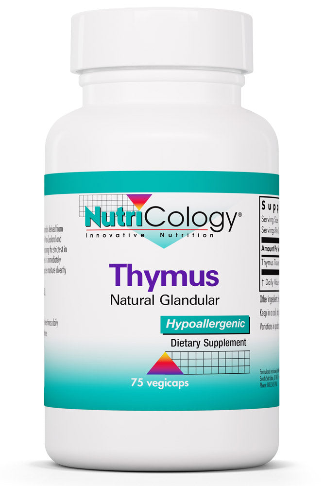 Thymus Natural Glandular 75 Vegicaps by Nutricology best price