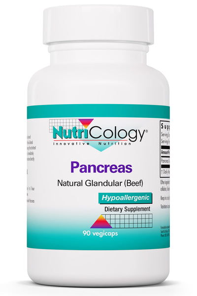 Pancreas Natural Glandular (Beef) 90 Vegicaps by Nutricology best price