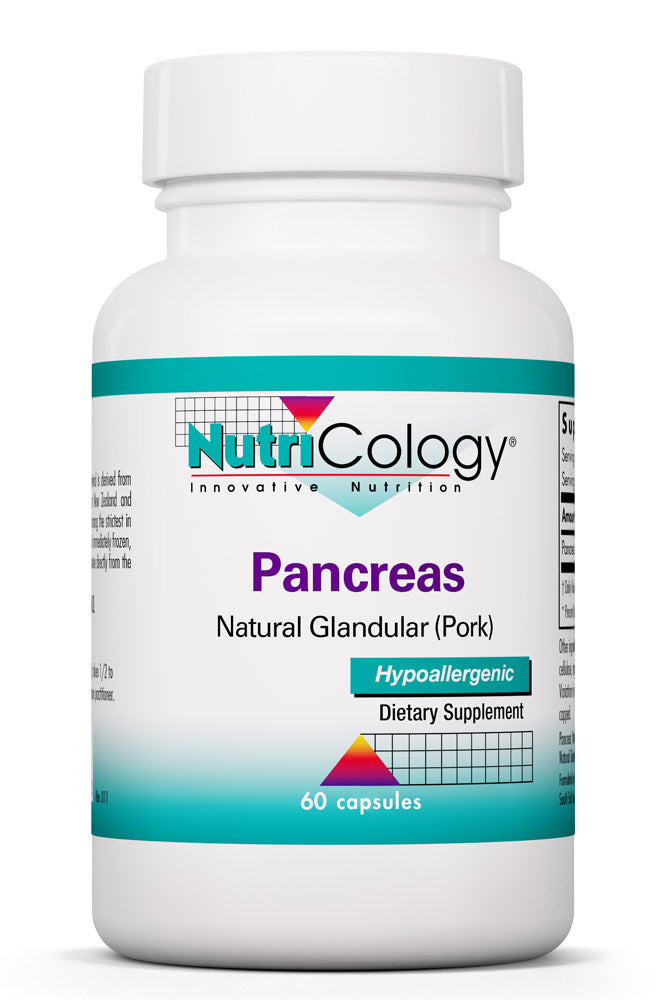 Pancreas Natural Glandular (Pork) 60 Vegicaps by Nutricology best price