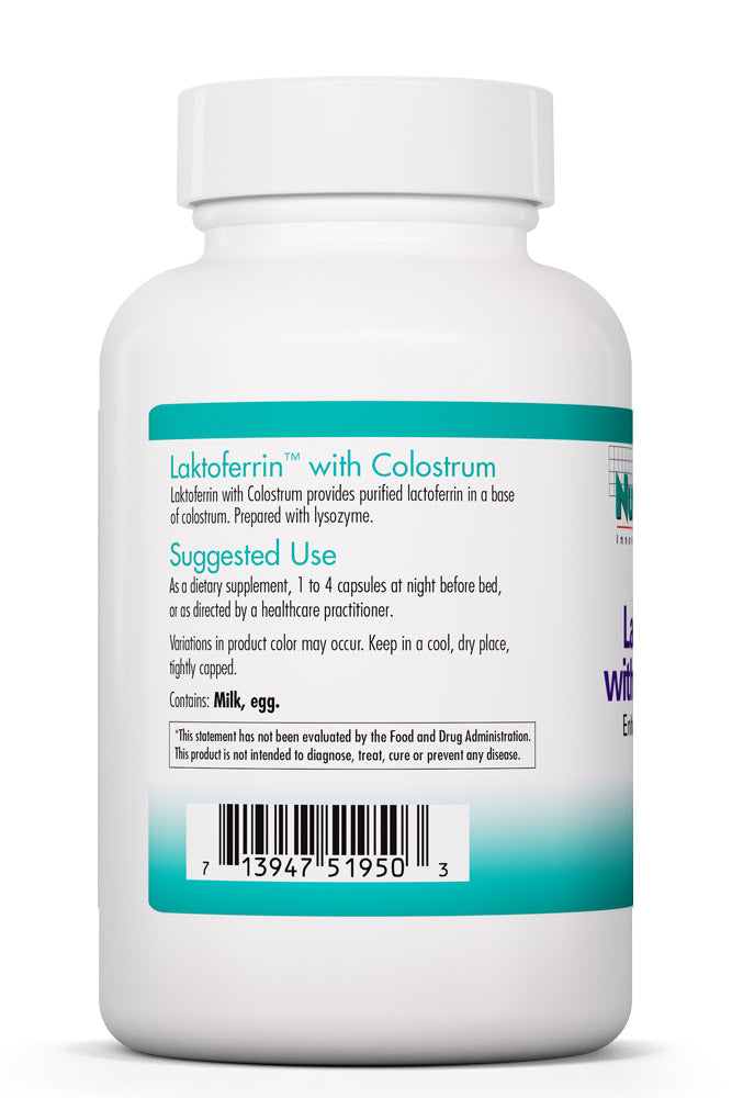 Laktoferrin with Colostrum 90 Vegetarian Capsules by Nutricology best price