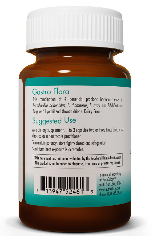 Gastro Flora Dairy Free 90 Vegetarian Capsules by Nutricology best price