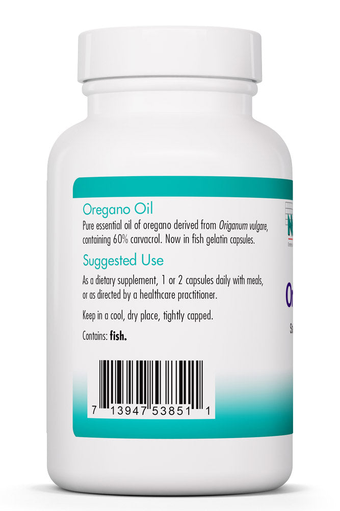 Oregano Oil 60 Fish Gelatin Capsules by Nutricology best price