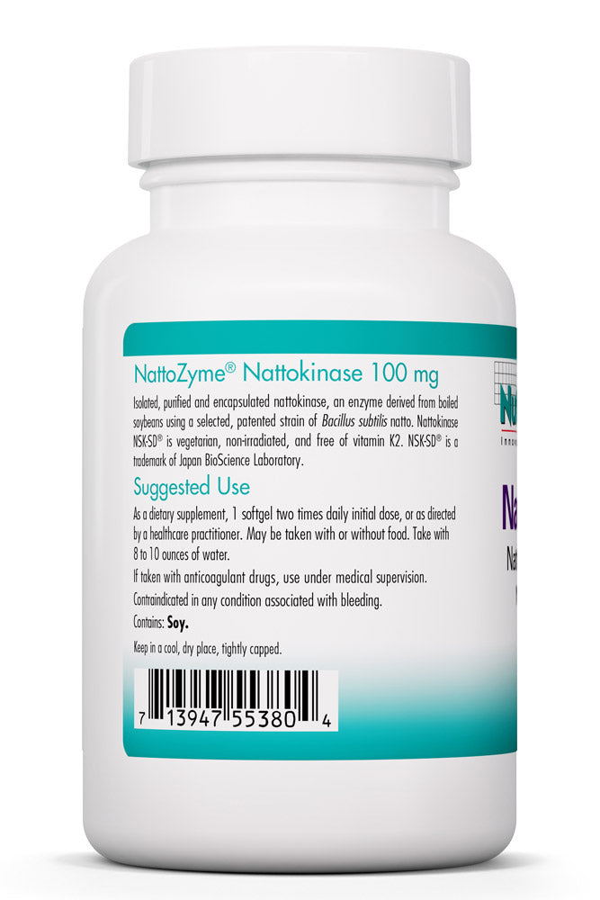 Nattozyme 100 mg 180 Softgels by Nutricology best price