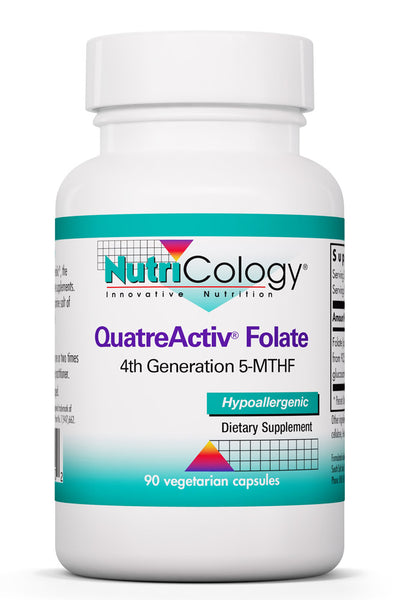 QuatreActiv Folate 90 Vegetarian Capsules by Nutricology best price