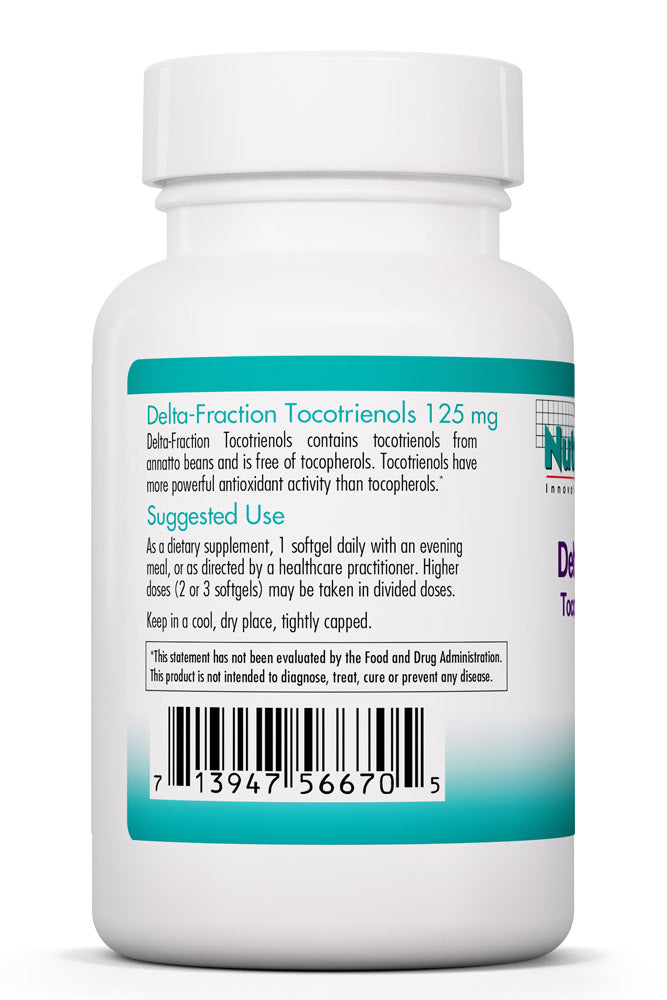 Delta-Fraction Tocotrienols 125 mg 90 Softgels by Nutricology best price