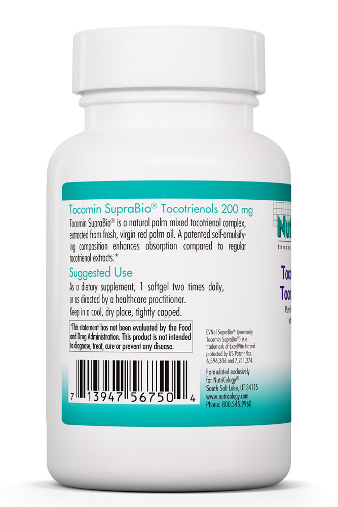 Tocomin SupraBio Tocotrienols 200 mg 60 Softgels by Nutricology best price