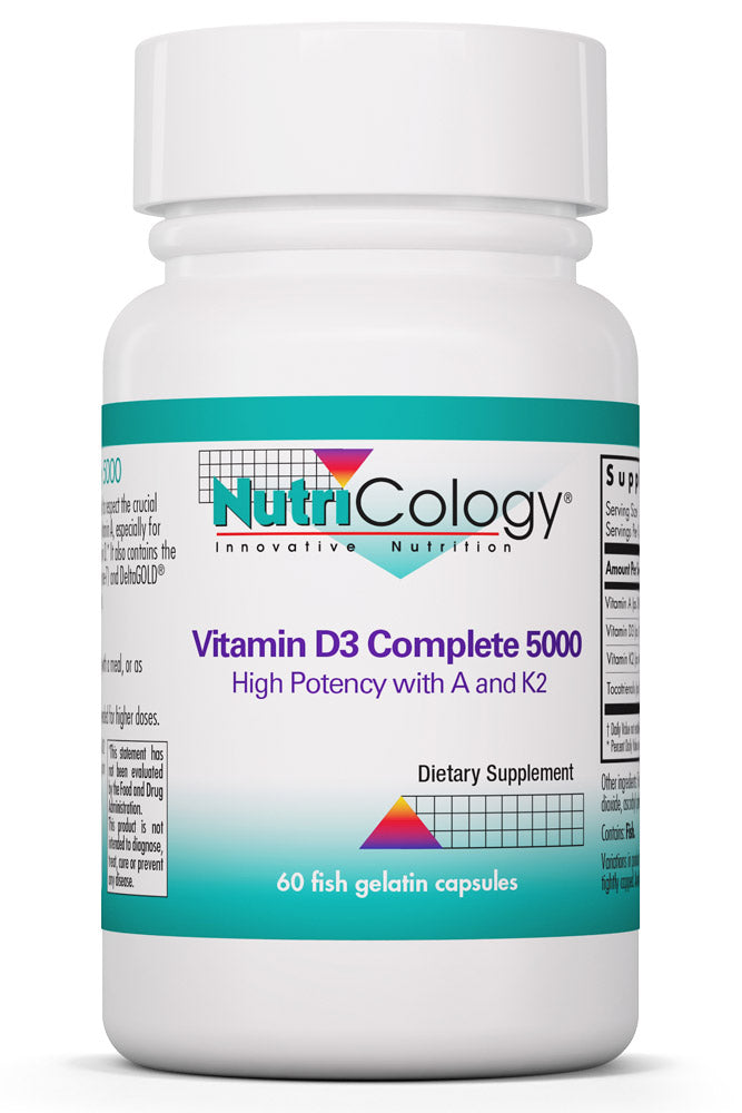 Vitamin D3 Complete 5000 60 Fish Gelatin Caps by Nutricology best price
