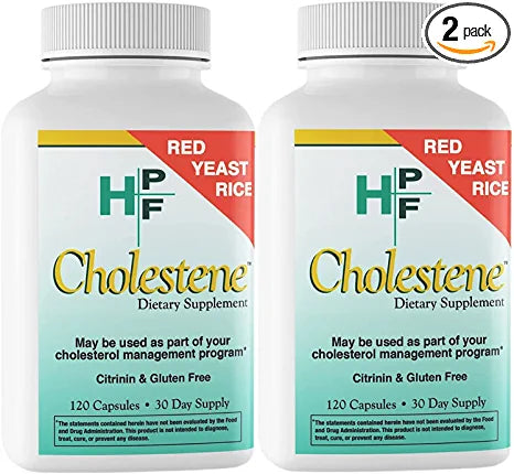 HPF Cholestene Red Yeast Rice 120 Capsules 2 packs - B09RSN4TMG