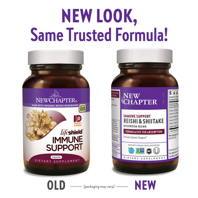 Immune Support Reishi & Shiitake 120 Capsules by New Chapter