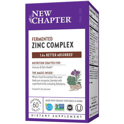 Zinc Food Complex 60 Tablets by New Chapter best price
