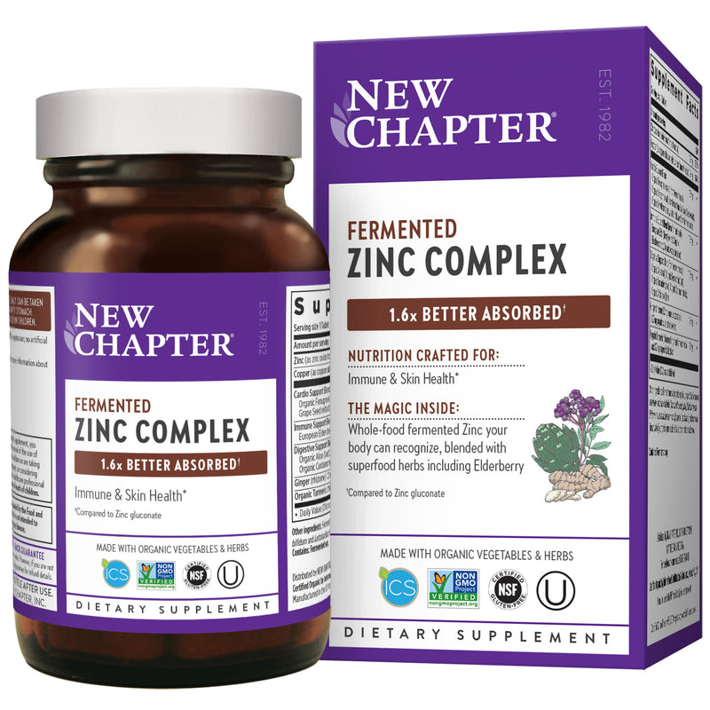 Zinc Food Complex 60 Tablets by New Chapter best price