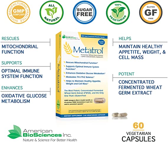 Metatrol Fermented Wheat Germ Extract 60 Vegetarian Capsules