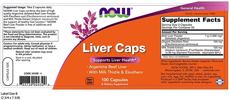 Liver Caps 100 Capsules