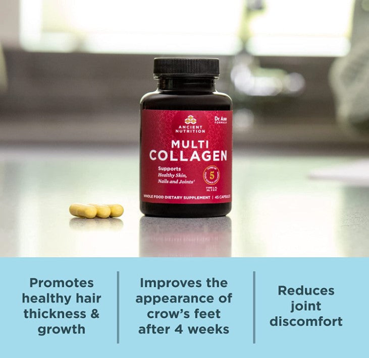 Multi Collagen 90 Capsules, by Ancient Nutrition