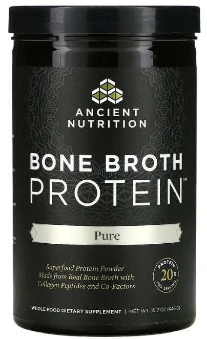 Bone Broth Protein, Pure 15.7 oz (446 g), by Ancient Nutrition