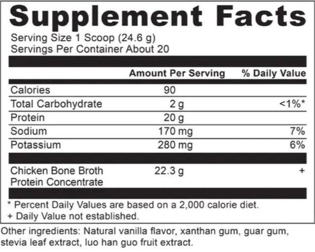 Bone Broth Protein, Vanilla, 17.4 oz (492 g), by Ancient Nutrition
