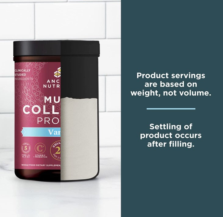 Multi Collagen Protein, Vanilla, 16.7 oz (1.04 lb), by Ancient Nutrition