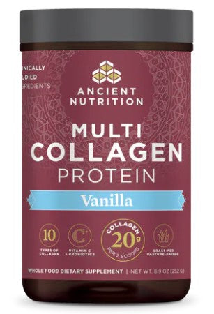 Multi Collagen Protein, Vanilla, 8.9 oz (252 g), by Ancient Nutrition