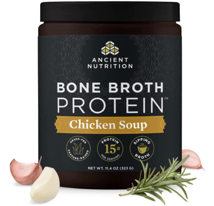 Bone Broth Protein, Chicken Soup 11.4 oz (323 g), by Ancient Nutrition