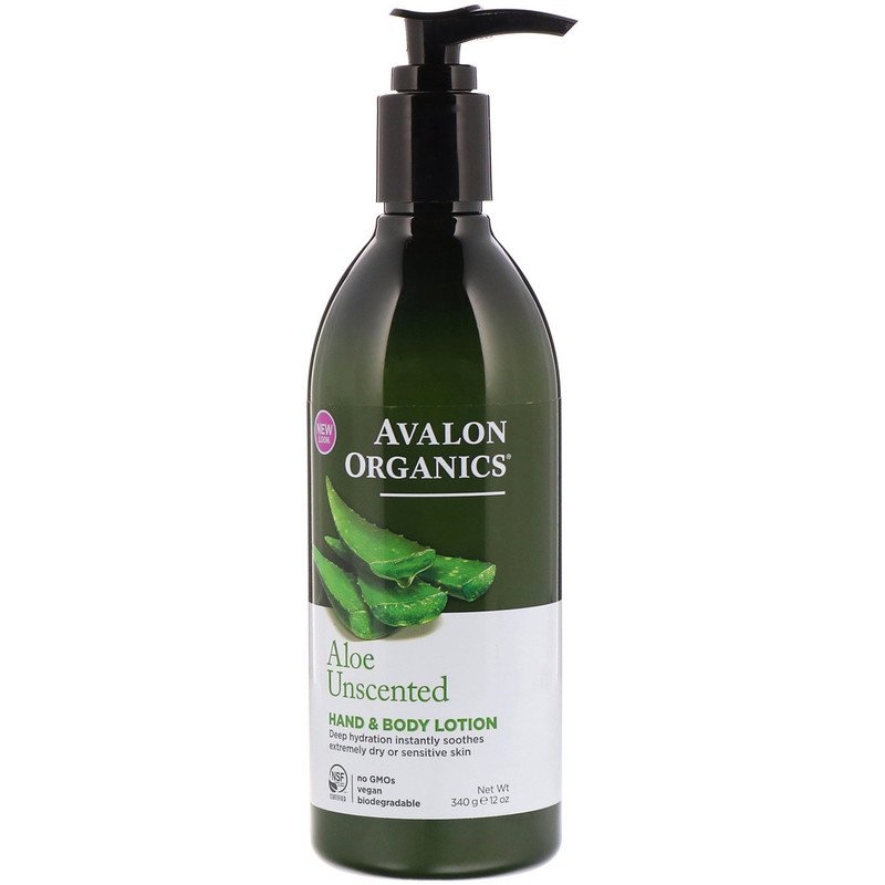 Hand & Body Lotion Aloe Unscented 12 oz by Avalon Organics best price