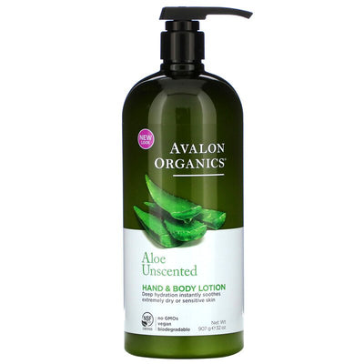 Hand & Body Lotion Aloe Unscented 32 oz by Avalon Organics best price