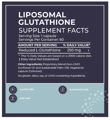 BodyBio Liposomal Glutathione, 60 Capsules