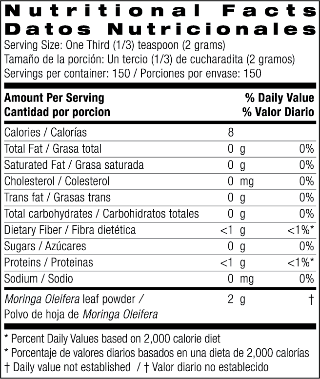 100% Organic Moringa Leaf Powder 300 g by Bio Nutrition best price
