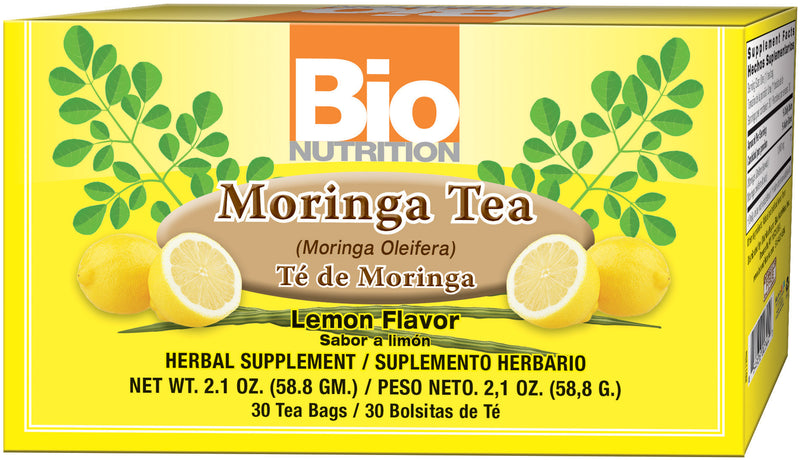 Moringa Tea Lemon Flavor 30 Tea Bags by Bio Nutrition best price