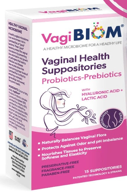 Vaginal Probiotic Suppository Fragrance Free 15 Suppositories