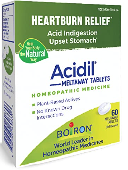 Acidil 60 Meltaway Tablets, by Boiron