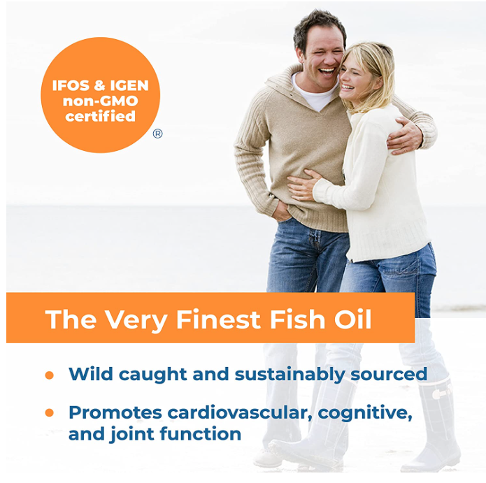 The Very Finest Fish Oil, Orange, 1600 mg Omega-3s, 16.9 fl oz (500 mL), by Carlson