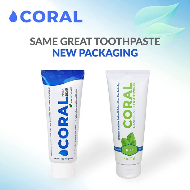 Coral Nano Silver Mint Toothpaste 4 oz