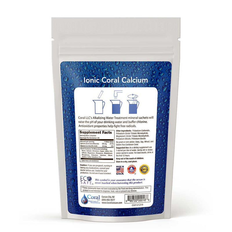 Alkalizing Water Treatment 30 Sachets by Coral Calcium best price