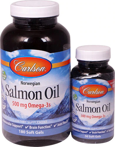Norwegian Salmon Oil BOGO 180 Ct + 50 Ct -- 500 mg - 180 Softgels