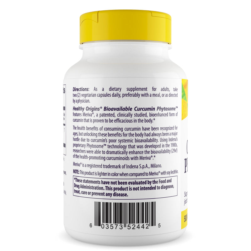 Curcumin Phytosome Featuring Meriva SF 500 mg 60 Veggie Caps by Healthy Origins best price