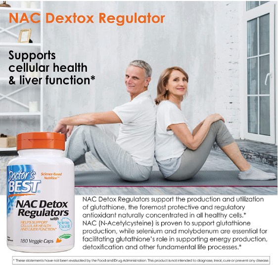 NAC Detox Regulators with Seleno Excell®, 600mg, 180 Veggie Caps, by Doctor&