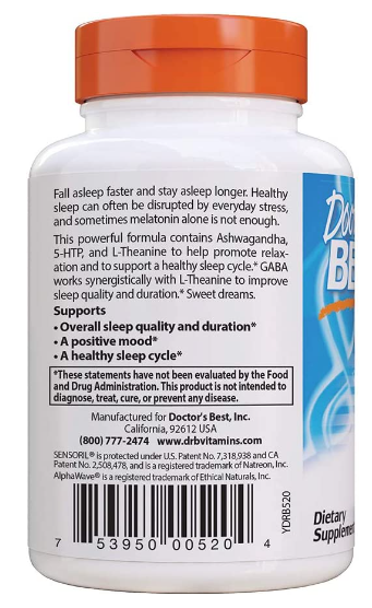 Superior Sleep with Sensoril 250 mg 60 Veggie Caps, by Doctor&