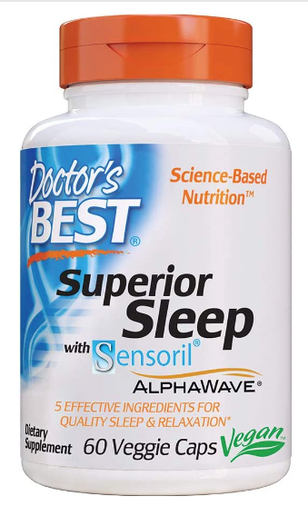 Superior Sleep with Sensoril 250 mg 60 Veggie Caps, by Doctor&