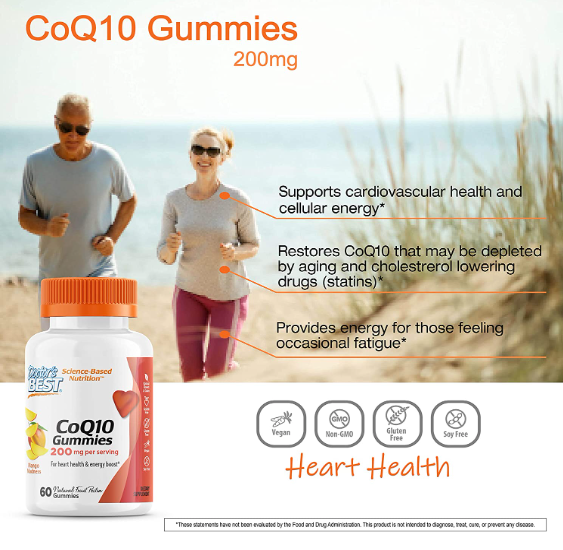 CoQ10 Gummies, Mango Madness, 100 mg, 60 Gummies, by Doctor&