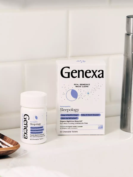 Sleepology, 60 Vanilla & Lavender Chewable Tablets, by Genexa